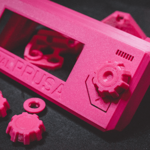 Quadrat HDGlass Pink 3D Druck Original Prusa