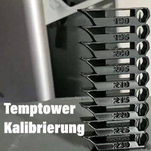 Temptower Kalibrierung - 3D Druck Iacono - Numtec Perform