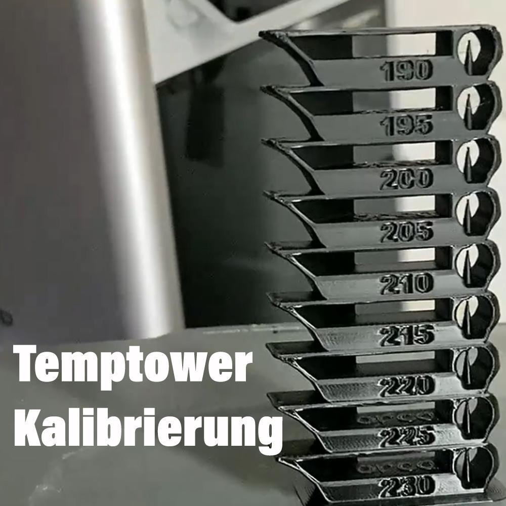 Temptower Kalibrierung - 3D Druck Iacono - Numtec Perform