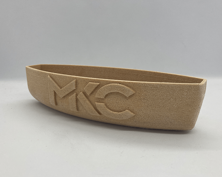 Holzähnlicher 3D-Druck-Werbeartikel mit Logo-Gravur