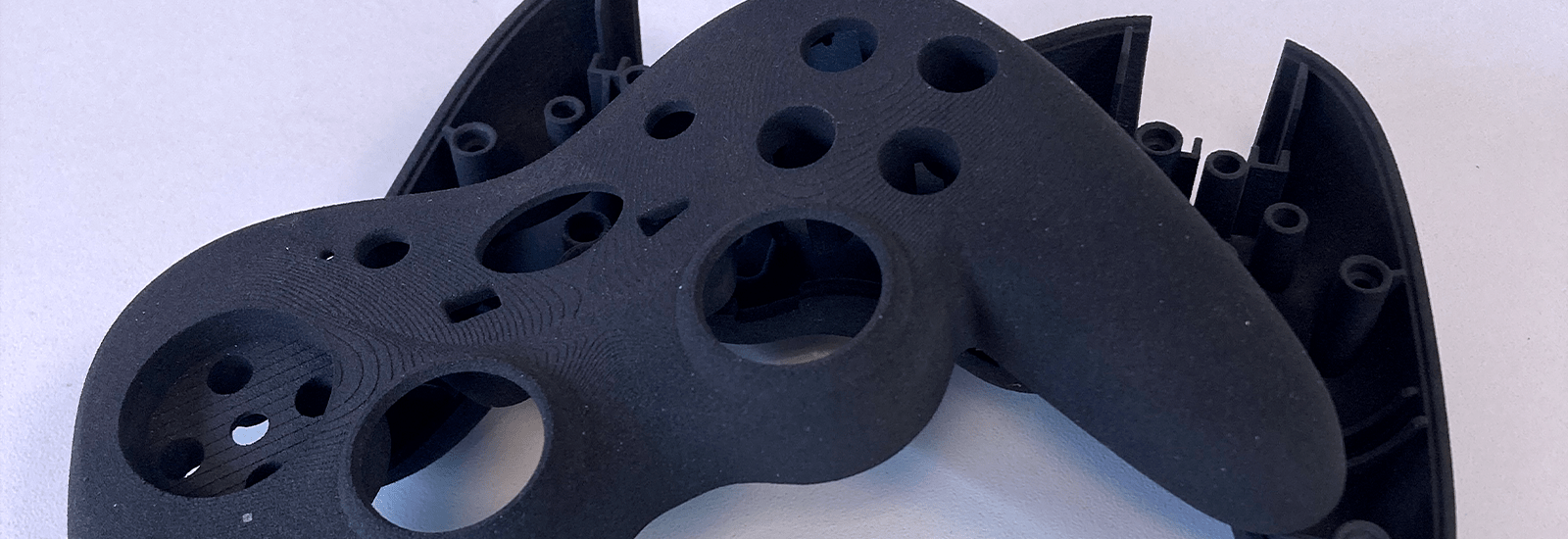 SLS-gedrucktes Controller-Gehäuse in Schwarz