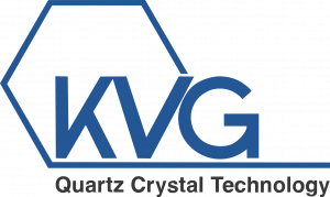 Logo von KVG – Hersteller für Quartz Crystal Technology in blau